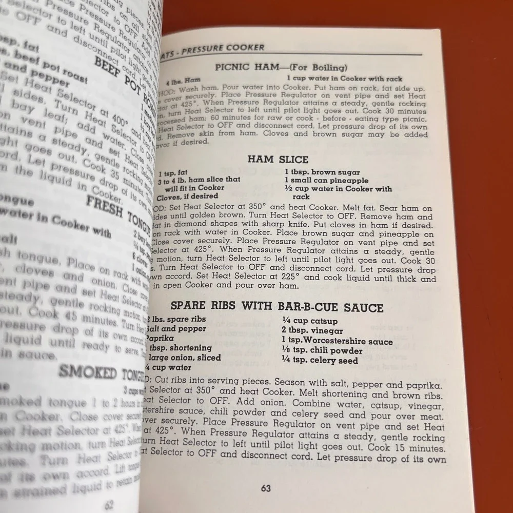 Vtg 1962 Presto Control Master Appliances Instructions and Recipe Book Manual